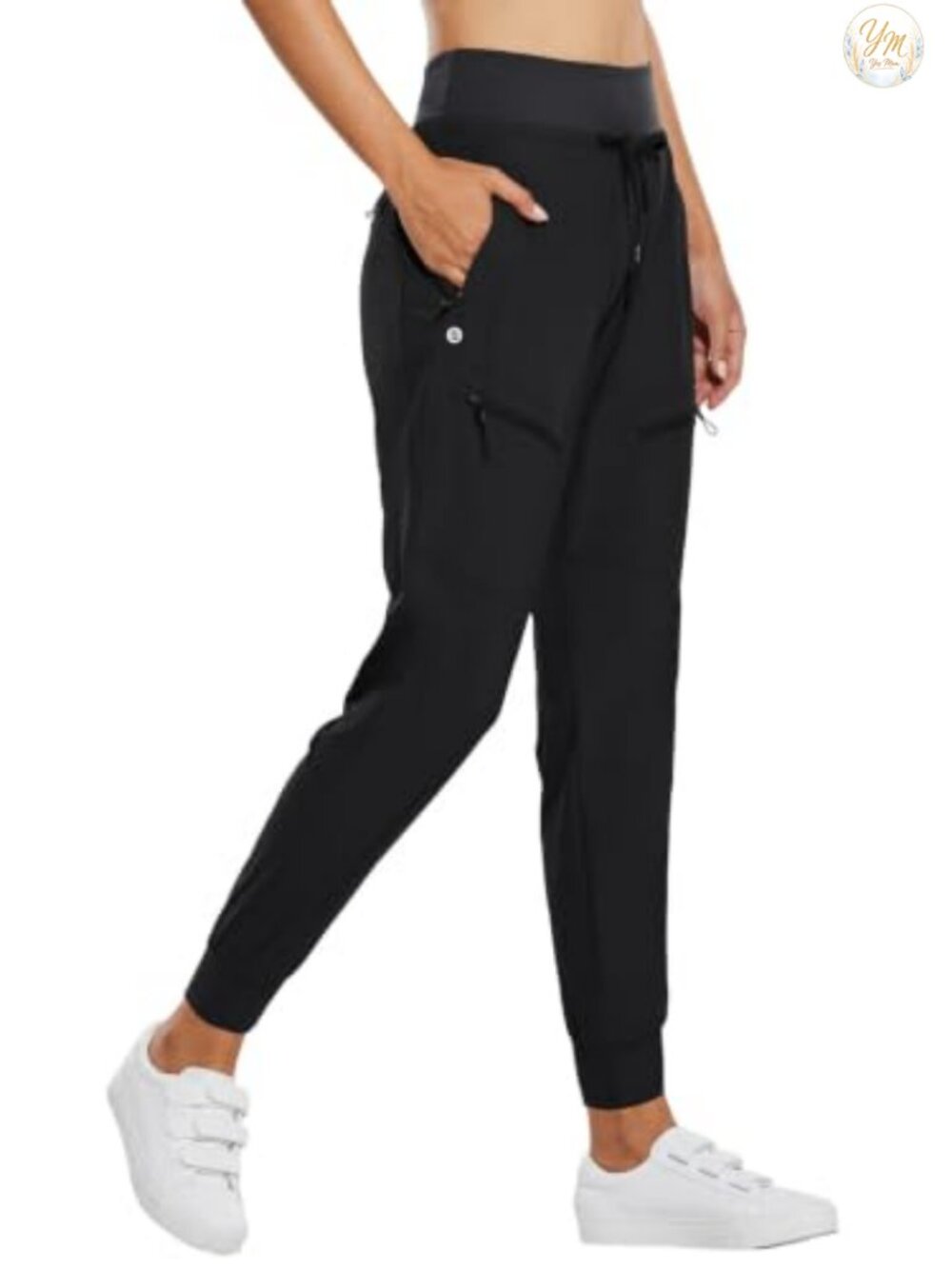 Women's Lightweight Hiking Joggers with 5 Zippered Pockets UPF 50 Quick Dry
